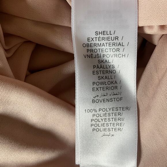 Adrianna Papell Backless Evening Gown Pink Size 10 Sleeveless Cowl Neck A-Line - Picture 10 of 12